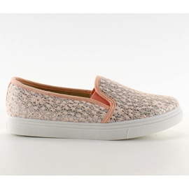 Lace slip-on pastell XIN07P Pink rosa