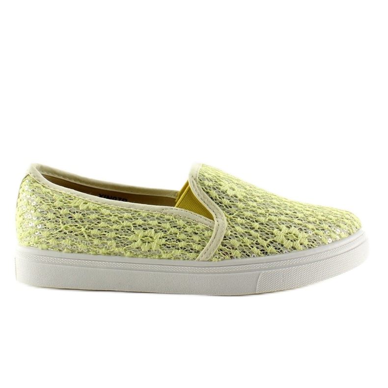 Spets slip-on pasteller XIN07P Gul