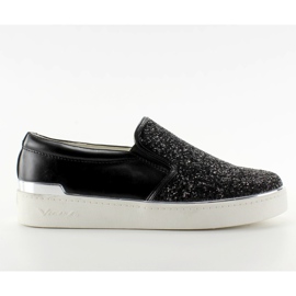 Snygg elegant slipony 788-26 Svart