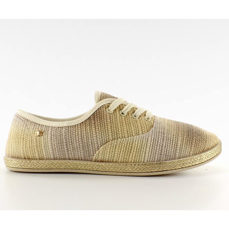 Snygga oxfordskalade Beige sneakers
