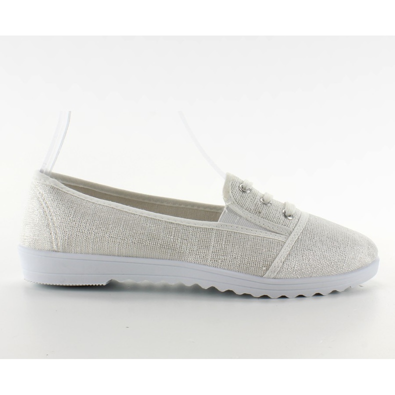 Härliga snörningssneakers Vit brun mångfärgad