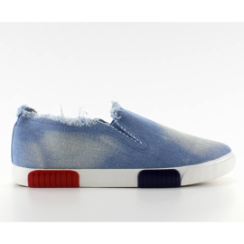 Sneakers med färgglad färgad såg BL65 L. Blue blå