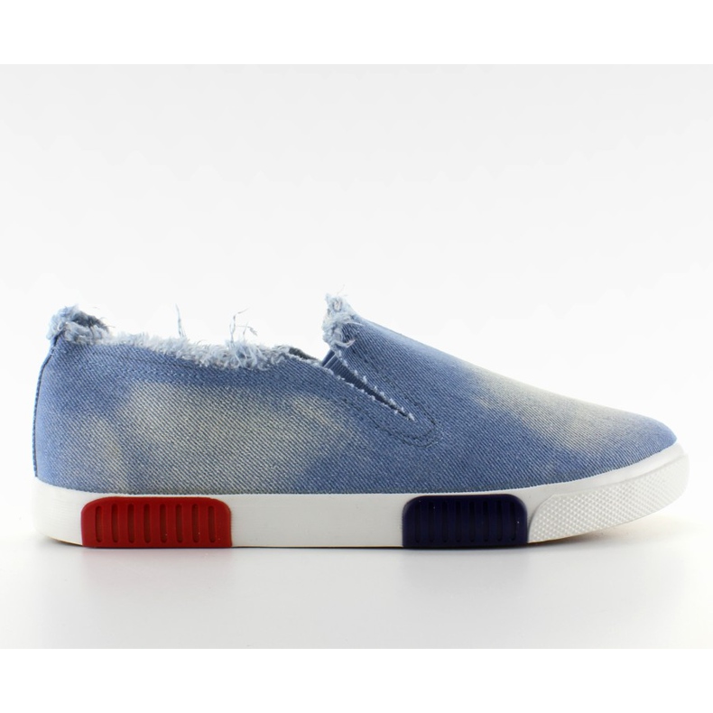 Sneakers med färgglad färgad såg BL65 L. Blue blå