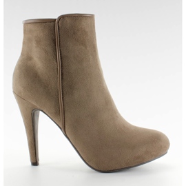 Mocka högklackade SAS-8F8534 brun