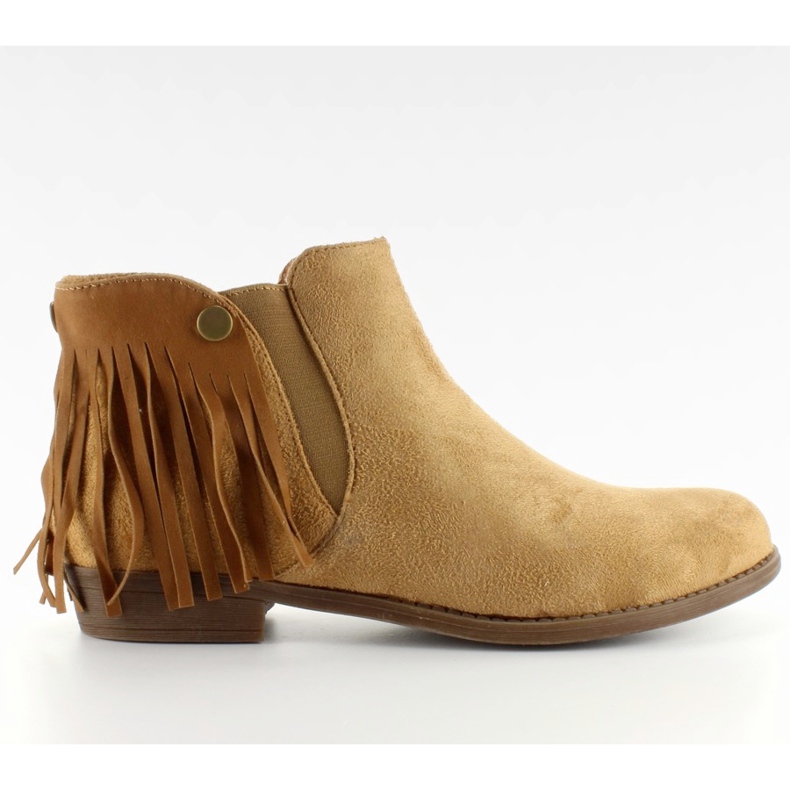 Stövlar Jodhpur-stövlar avtagbara tofsar 9177 Beige