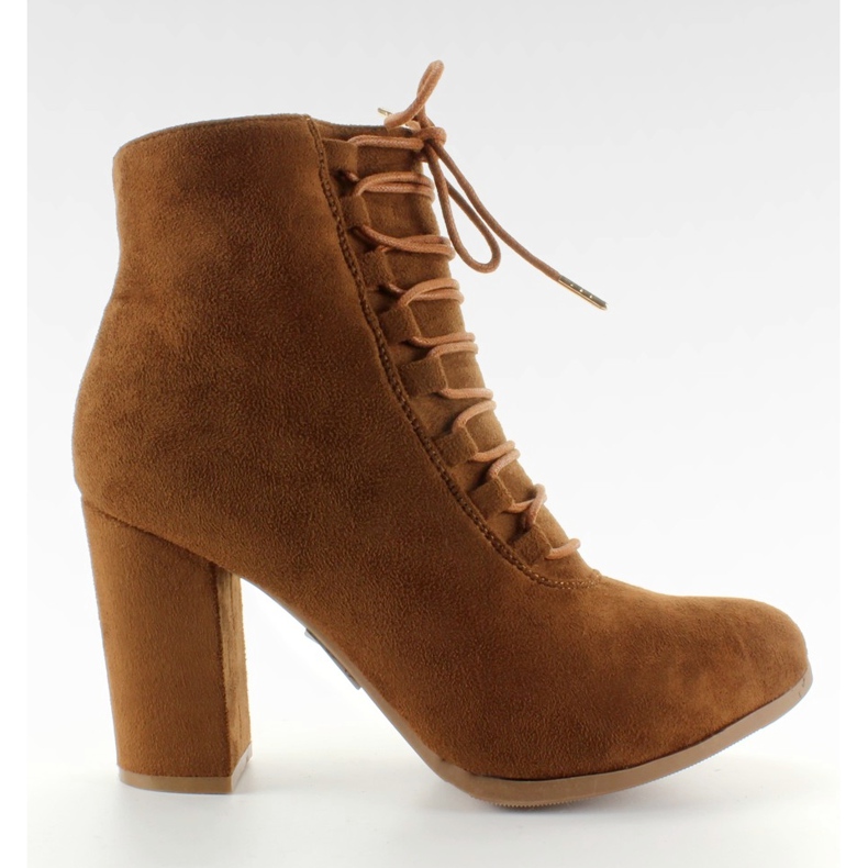 Mocka stövlar NC16 bred klack Camel brun