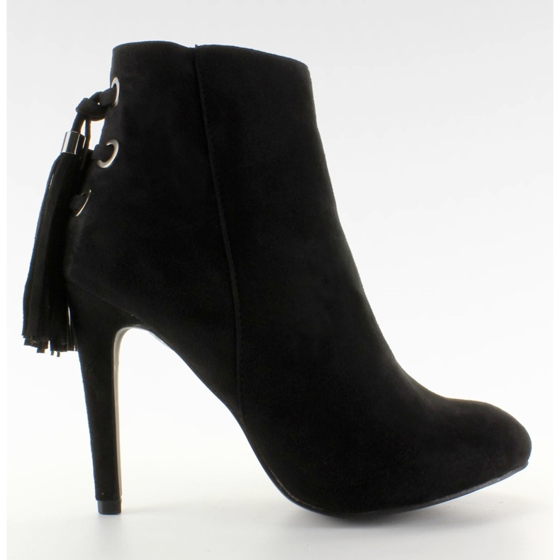 Fransade stövlar med tofs 66-217 svart