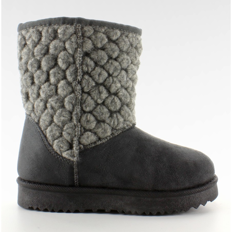 Emusy barn med filt Gris övre grå