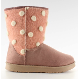 Damskor med Rosa kände övre