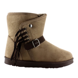 Emusy för damer med fransar K1661504 Taupe beige