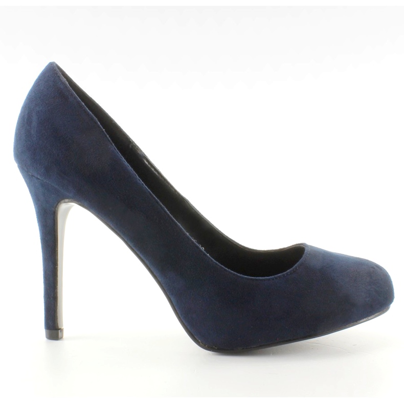 Runda tår i mocka 1738-1 Blå marinblå