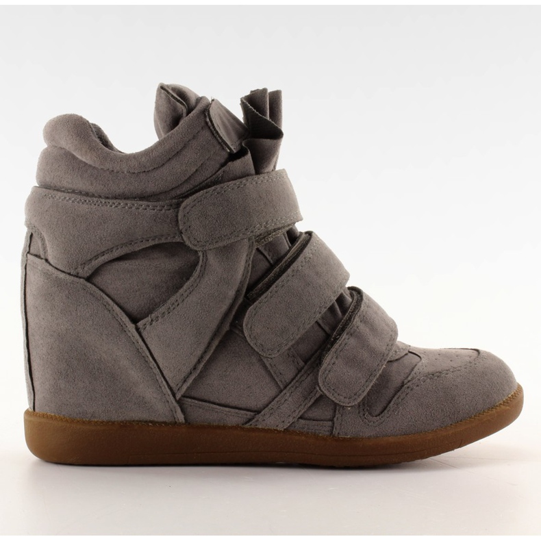 Sneakers mocka med kudde 6039 D. Grå