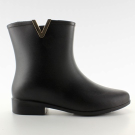 Eleganta kvinnors wellies D33 svart