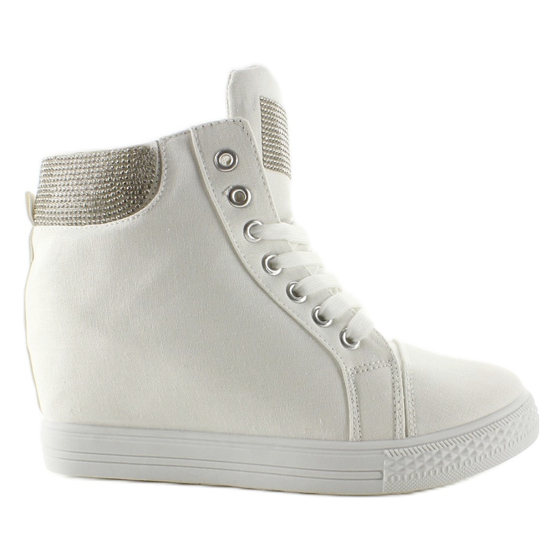 Canvas wedge sneakers 51153-y White vit