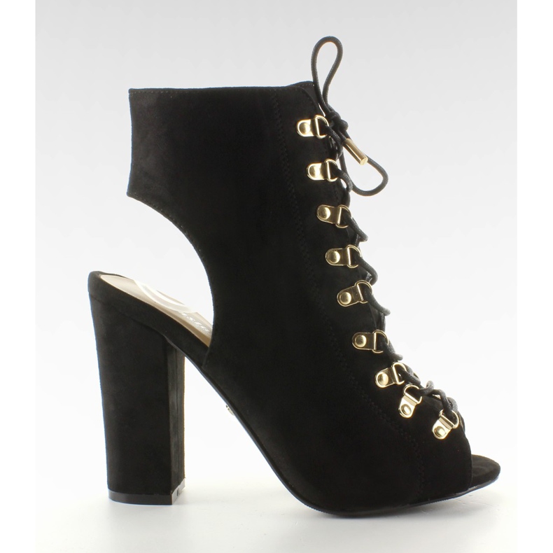 JZ-11P Svart öppen tå spetspumpar