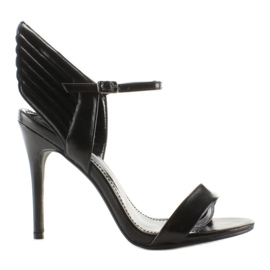 Sandaler på stift med vingar LT65 Svart