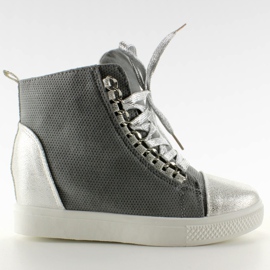 Sneakers med R72 Gray2 / Silver kedjor grå