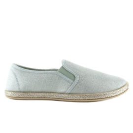 Slip-on espadrillor glamour JX16 Green grön