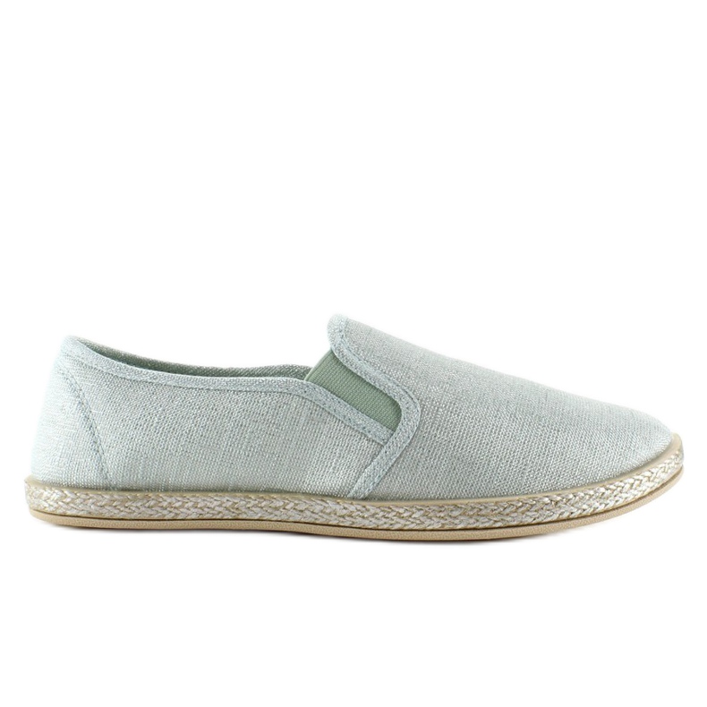 Slip-on espadrillor glamour JX16 Green grön