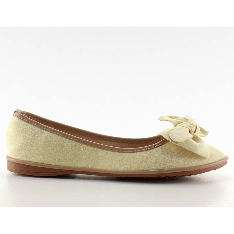 Ballerinor i mocka med rosett SK26 Gul