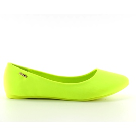 Ballerinor på den färgglada sulan 11038 Grön