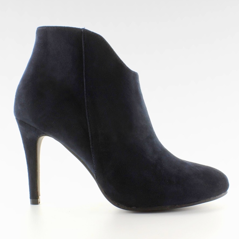 Stövlar med utskuren AT-0592-L Blue marinblå