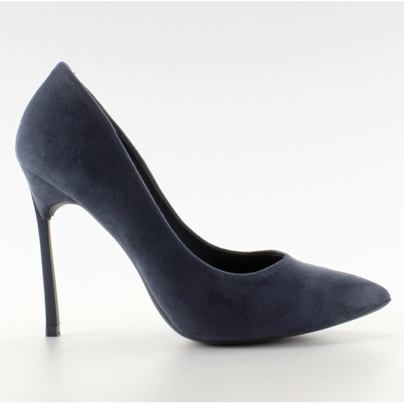 Eleganta pumps på original 5051 Navy häl marinblå