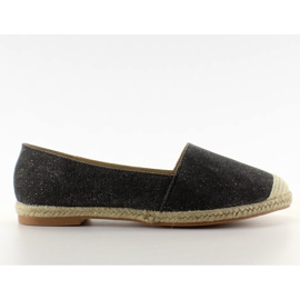 Espadrilles med linnetår JH23P Svart
