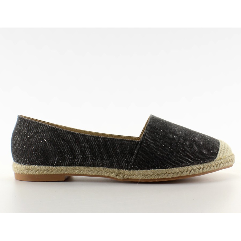 Espadrilles med linnetår JH23P Svart