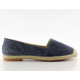 Espadrillor med linne tåhätta JH23P D. Blå
