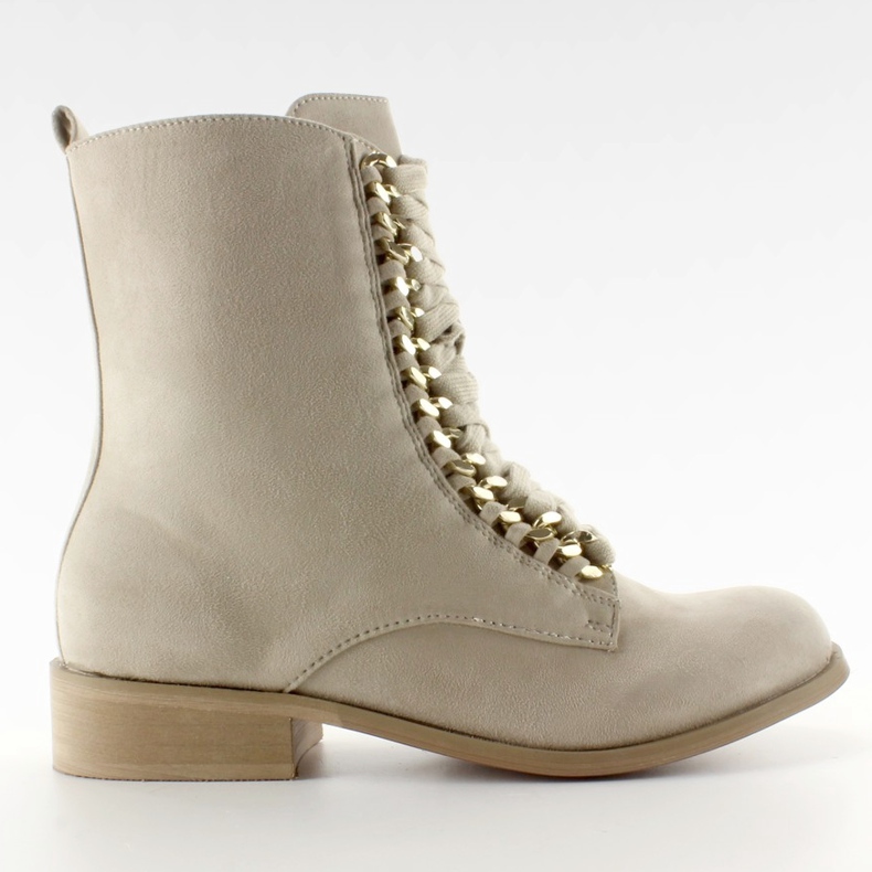 Glanyy med kedjor XW37281 Beige Suende