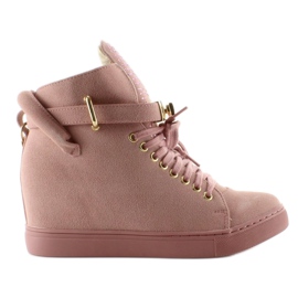 Sneakers med hänglås XW37012-3 Rosa Suende