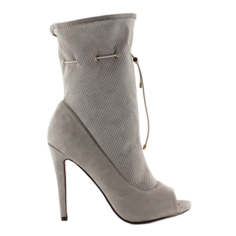 Stövlar med öppen tå SY15 Grå