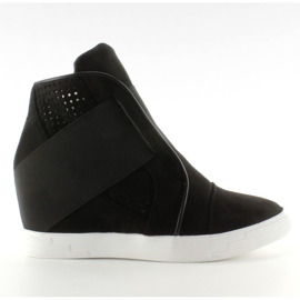 Sneakers med breda svarta resårer