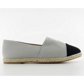 Esapdryles med präglade bokstäver T267 Grå svart