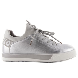 Mochino NB80p silver sneakers grå