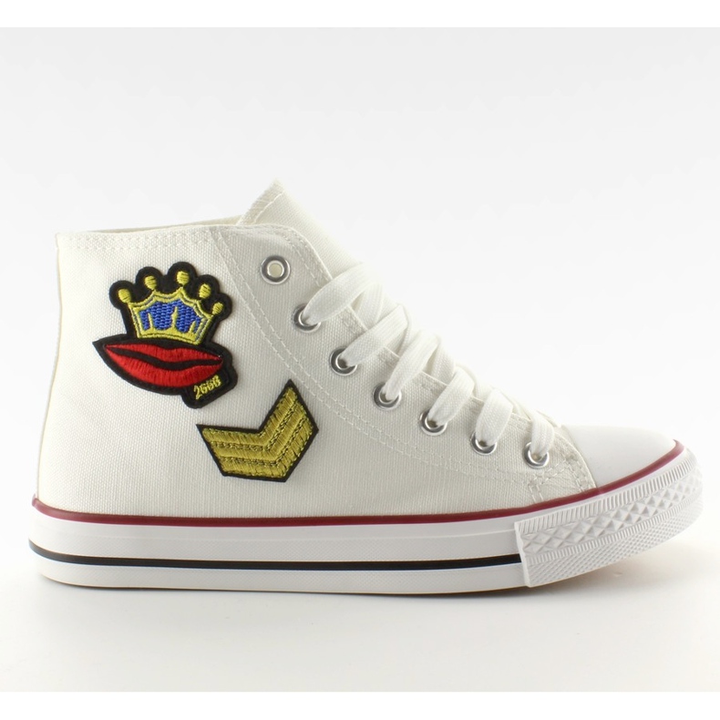 Sneakers med R63 fläckar vit