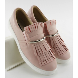Slipony med fransar 6074 rosa