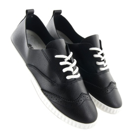S10 svarta oxford sneakers mjuka