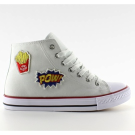 Pow 8816 vita ankel stövlar