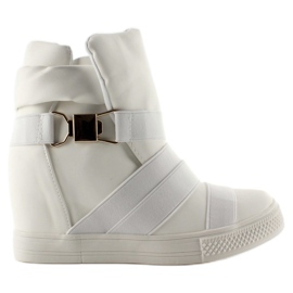 Sneakers med gummiränder AF24 Vit