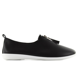 Sneakers med dragkedja A-119 svart