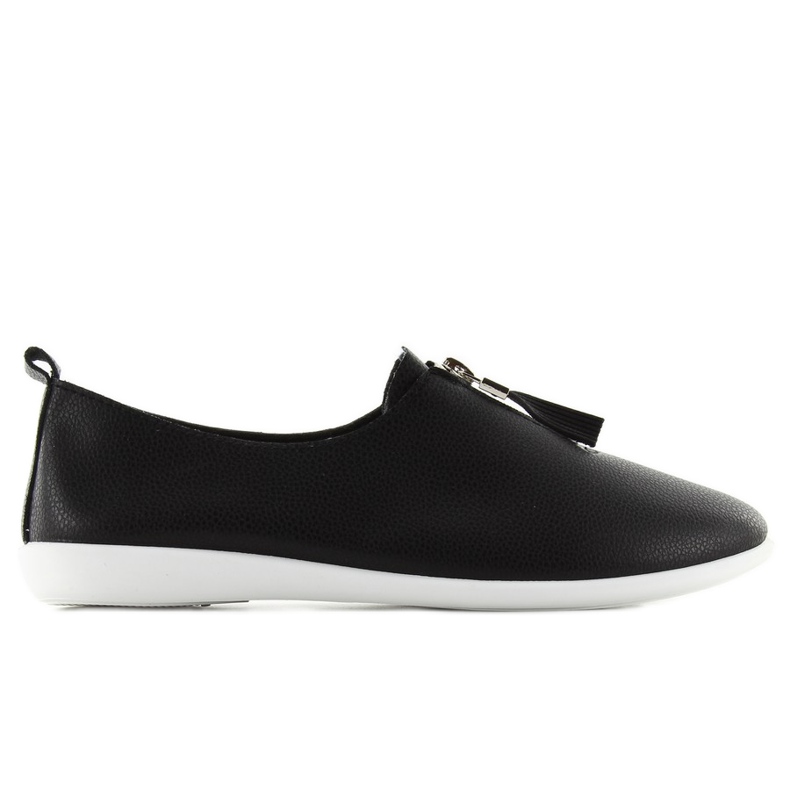 Sneakers med dragkedja A-119 svart