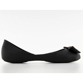 Meliski ballerinor med svart rosett