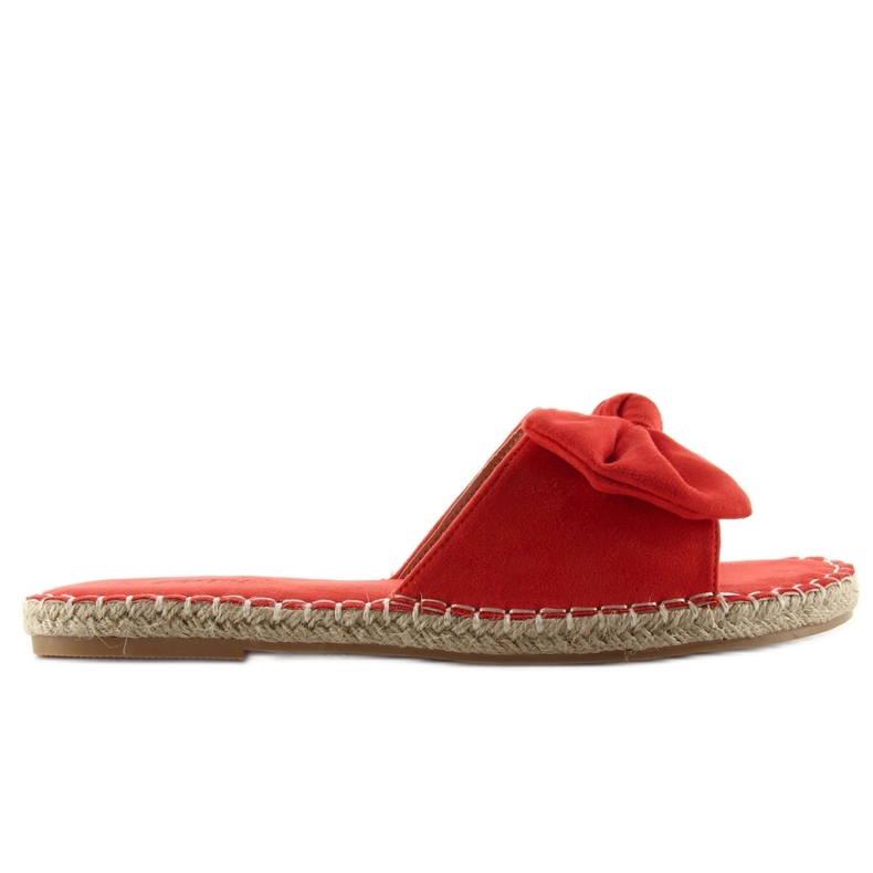 Espadrillor med rosett LL-66 orange