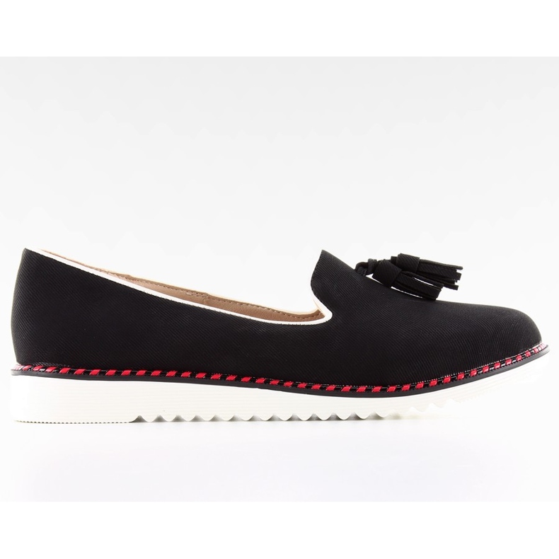 Lordsy loafers med klädsel 9014 Svart