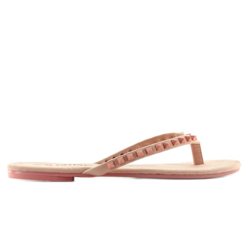 Flipflops med DD26 rosa pyramiddubbar