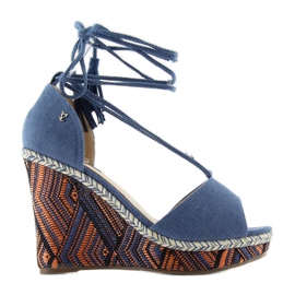 Kilsandaler knutna till fotleden 2075 blå