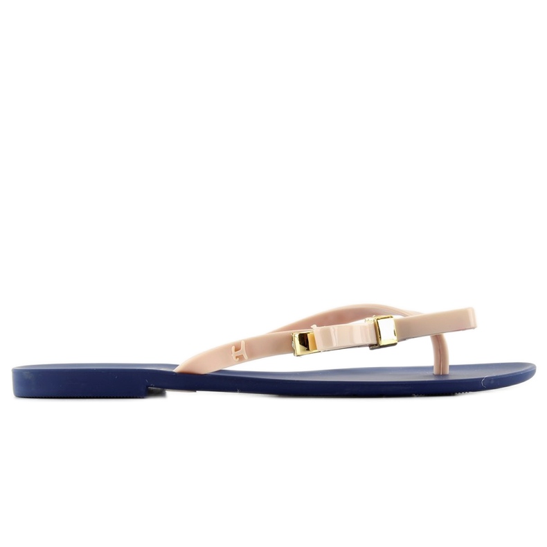 Flipflops meliski KM106 NAVY / D. beige marinblå rosa