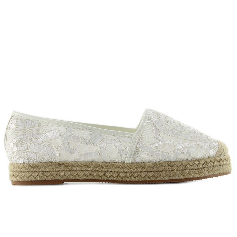 Spets Espadrilles 7137 Vit